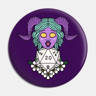 D20 and Tiefling Pin