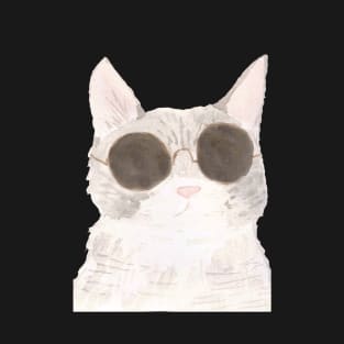 cute cat wearing sunglasses T-Shirt