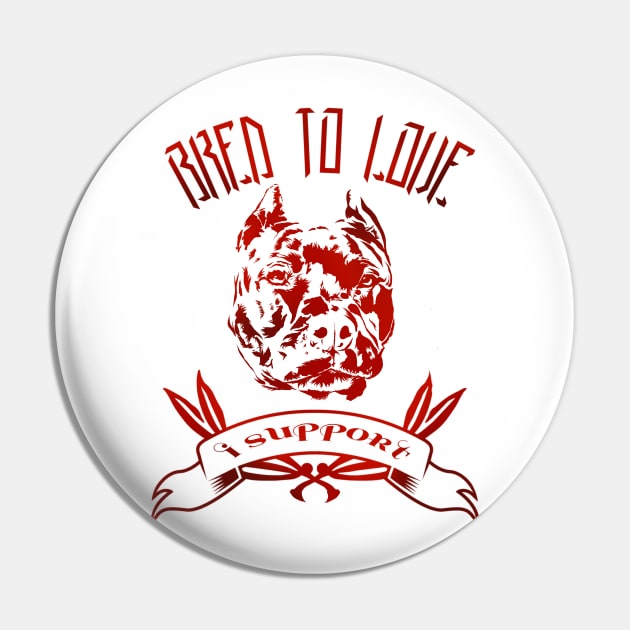 Bred To Love - Red Pin by Danispolez_illustrations