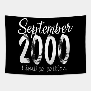 September 2000 Tee 20 Year Old Shirt 2000 20th Birthday Gift T-Shirt Tapestry