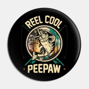 Reel Cool Peepaw Fishing Gift Pin