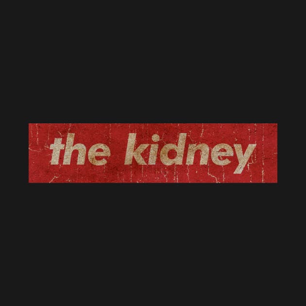 THE KIDNEY - SIMPLE RED VINTAGE by GLOBALARTWORD