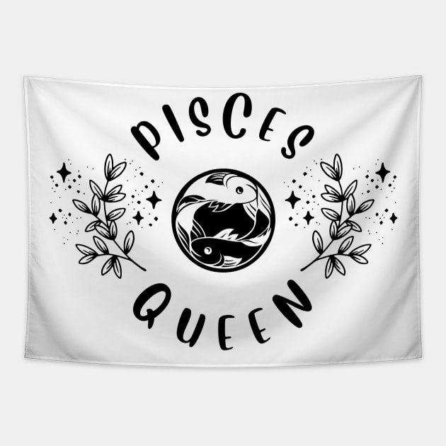 Pisces Queen Tapestry by teresawingarts