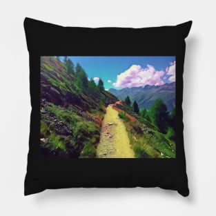 Hiking in Switzerland Pillow