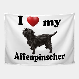 I Love My Affenpinscher Tapestry