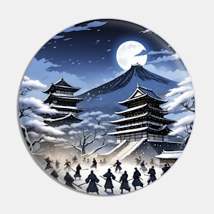 Moonlit Samurai Pin