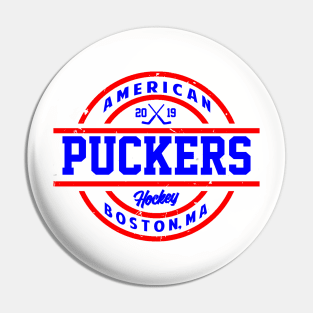 American Puckers Hockey Boston, MA Pin