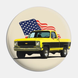 Old Yellow Pickup Pin