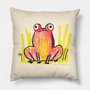 Red Frog Pillow