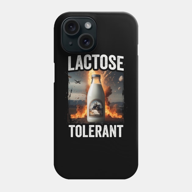 Lactose Tolerant Funny Parody Phone Case by Visual Vibes