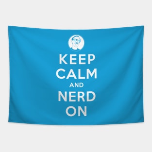 Keep Calm and Nerd On Tapestry