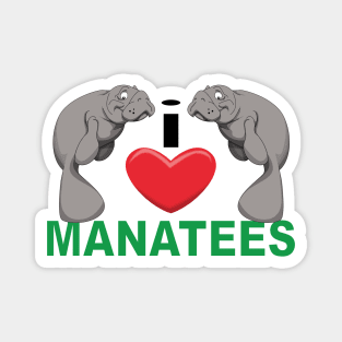 I Heart Manatees Magnet