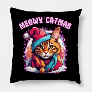 meowy catmas Pillow