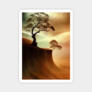 Desert trees landscape Magnet