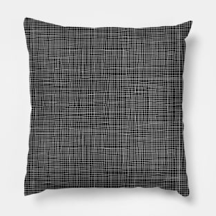 Simple checkered lines drawn by hand Pillow