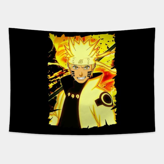 NARUTO UZUMAKI MERCH VTG Tapestry by Melesz.Ink Tattoo