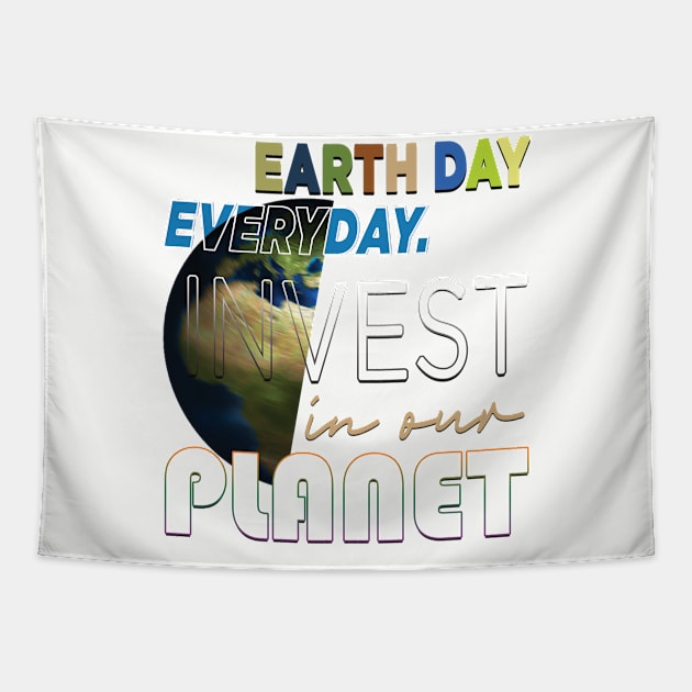 Earth Day is a yearly occasion on April 22 to show support for natural security. First held on April 22, 1970. Tapestry by TeeText