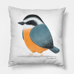 Eurasian Nuthatch Bird Pillow