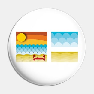 Beach with textures Pin