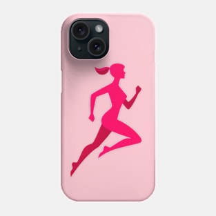 Fitness Running Doll Silhouette Phone Case