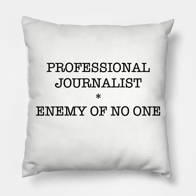 PROFESSIONAL JOURNALIST Pillow by SignsOfResistance