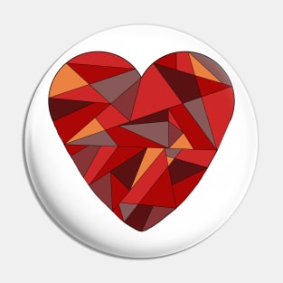 Fractured Heart Pin