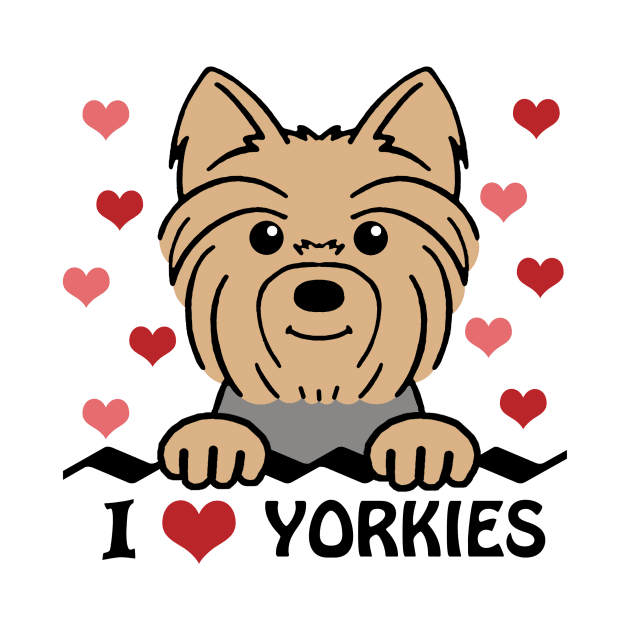 I Love Yorkies by AnitaValle