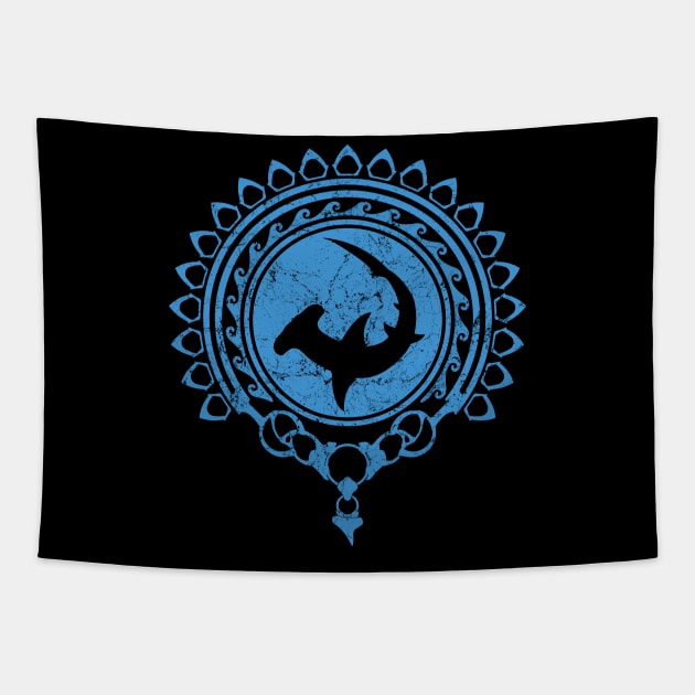 Great Hammerhead Shark Tapestry by NicGrayTees