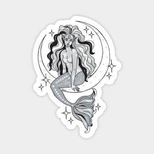 Mermaid Moon Goddess Magnet