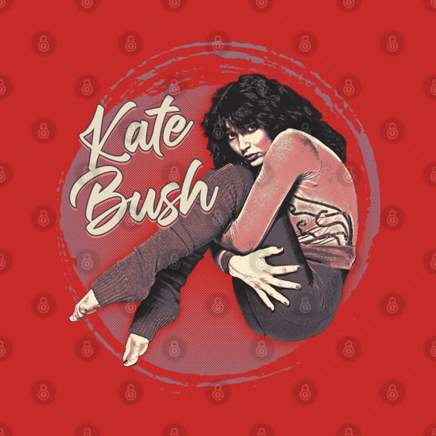 Halftone dots Kate Bush Fanart Design by Bingung Mikir Nama Design