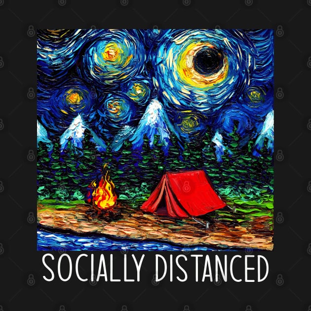 Socially Distanced Starry Night Camping by sagittariusgallery