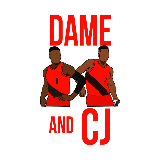 Damian Lillard and CJ Mccollum 'Dame and CJ' - Portland Trailblazers by xavierjfong