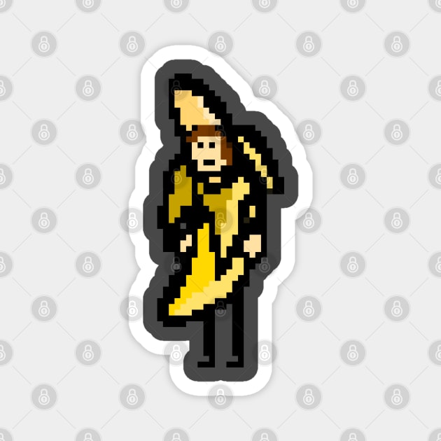 Banana Man Magnet by Aphantasous