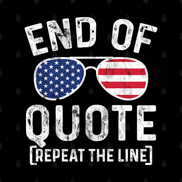 Vintage Joe End of Quote Repeat the Line American Sunglasses by BramCrye