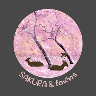 Sakura et faons T-Shirt