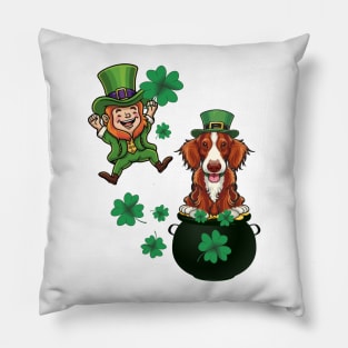 St Patricks Day Pot of Gold Dog Lover Pillow