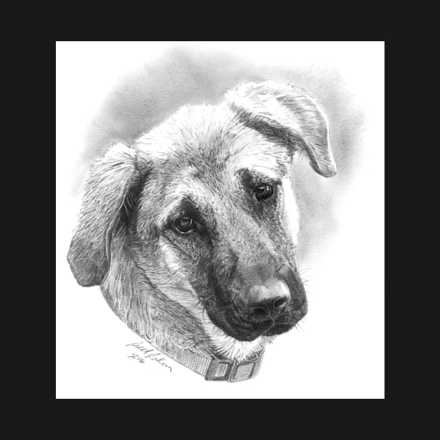 Puppy - Mixed Breed - Dog Illustration by allthumbs