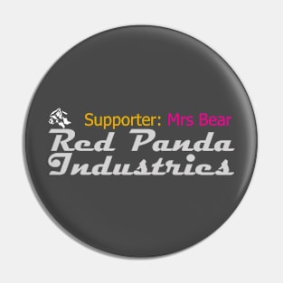 RPI Mrs Bear supporter Pin