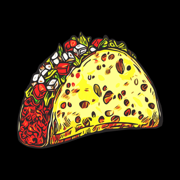 Taco Shirt Funny Taco Shirts Tacos Shirt Tacos With Vegetable Meat by Nikkyta