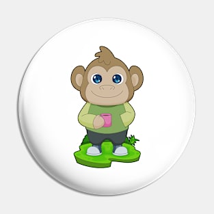 Monkey Cup Coffee Pin