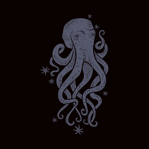 Octopus Squiggly King Of The Sea by LittleBunnySunshine