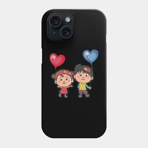 couple ballons Phone Case by MACIBETTA