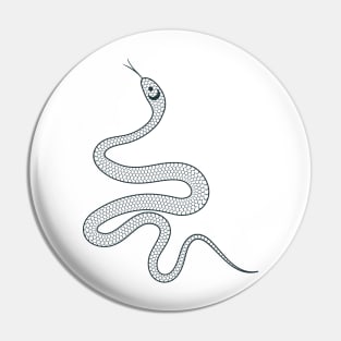 Hand Drawn Mystical Snake Pin