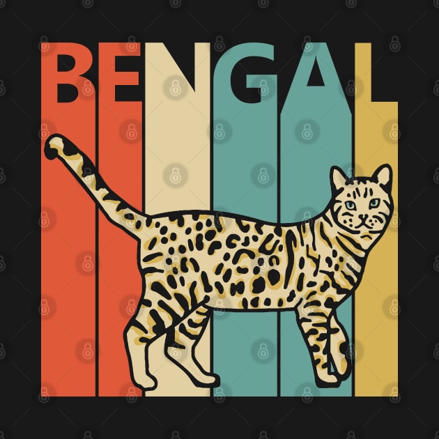 Vintage Bengal Cat Owner Gift by GWENT