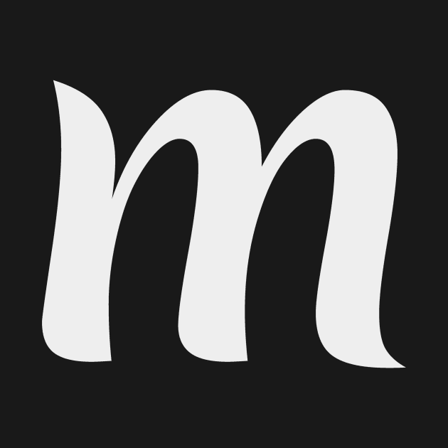 Letter M Lower Case m Alphabet by NaniMc