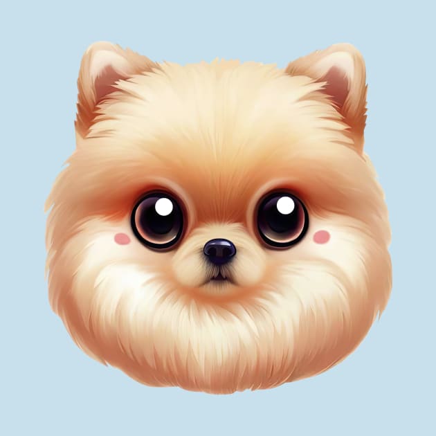 Pomeranian Portrait Perfection by Art By Mojo