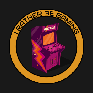 I Rather be Gaming retro vintage T-Shirt