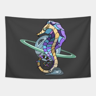 Space Seahorse Tapestry