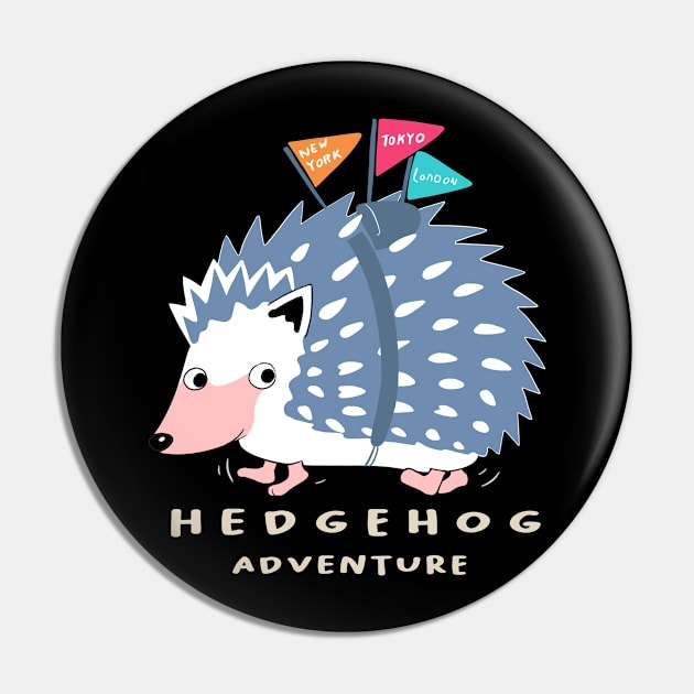 Hedgehog Adventure Pin by escic