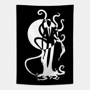 Thin Dude - Slenderman Cryptid Design - Light Design for Dark Shirts Tapestry